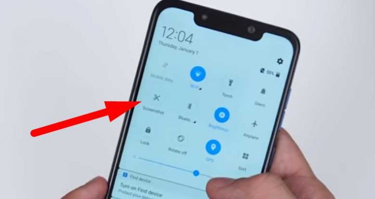 Cara Screenshot Xiaomi Pocophone F1 Dari Panel Notifikasi