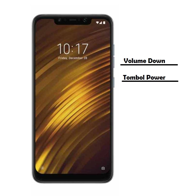 Cara Screenshot Xiaomi Pocophone F1 dengan Kombinasi Tombol Fisik