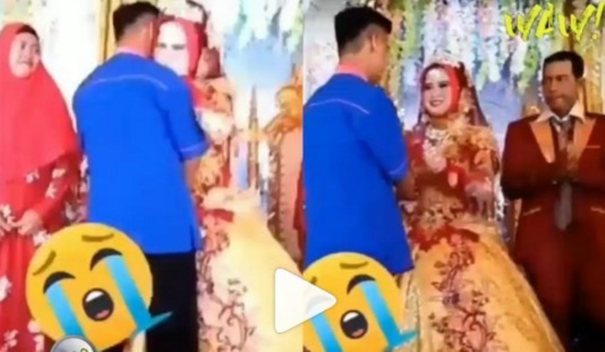 Diduga Masih Sayang, Pengantin Wanita ini Nangis di Pelukan Mantan Diduga Masih Sayang Pengantin Wanita ini Nangis di Pelukan Mantan
