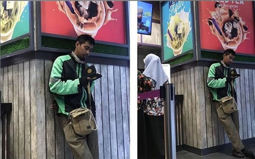 Tunggu Orderan Selesai sambil Baca Al Quran Aksi Driver Ojol ini Tuai Pujian