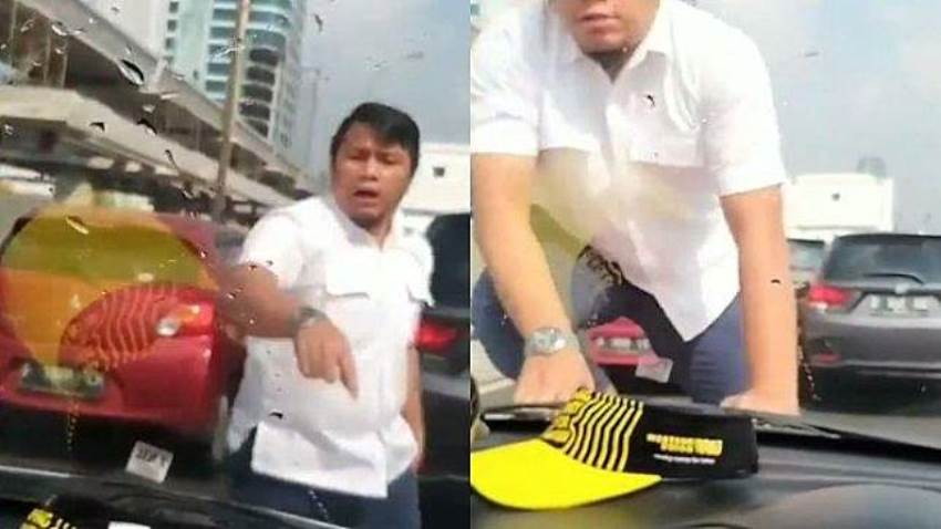 Videonya Viral Pengemudi Fortuner yang Injak Kap Mobil Brio di Tol Pancoran Minta Maaf