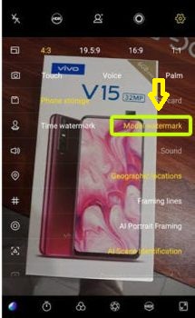 Cara Menampilkan Watermark Merek HP di kamera Vivo