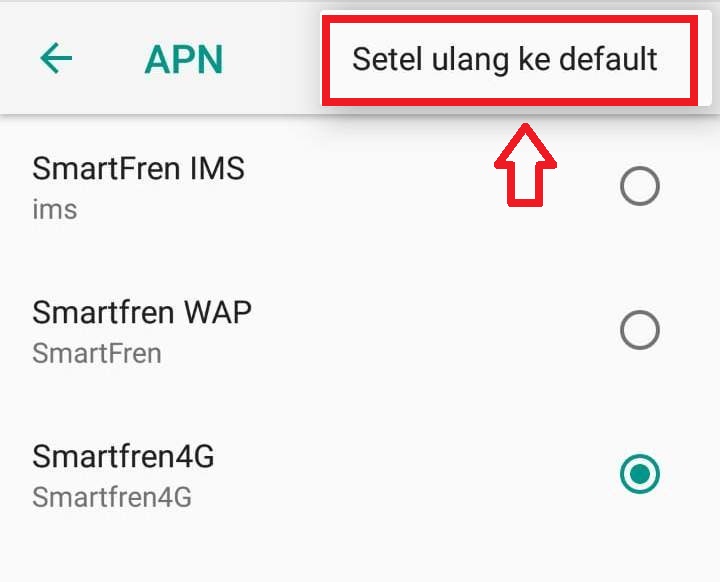 Cara Setting APN Smartfren