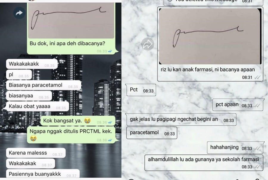 Viral Tulisan Cakar Ayam yang Bikin Pusing Berjamaah Begitu Cara Dokter Tulis Paracetamol