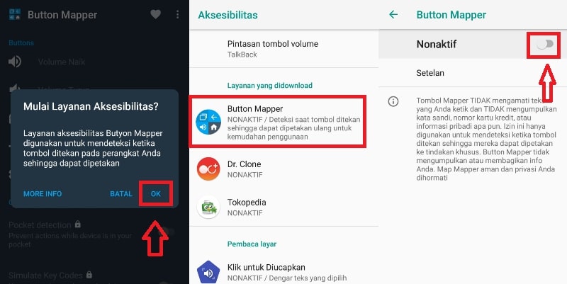 cara menambahkan fungsi baru di tombol volume android