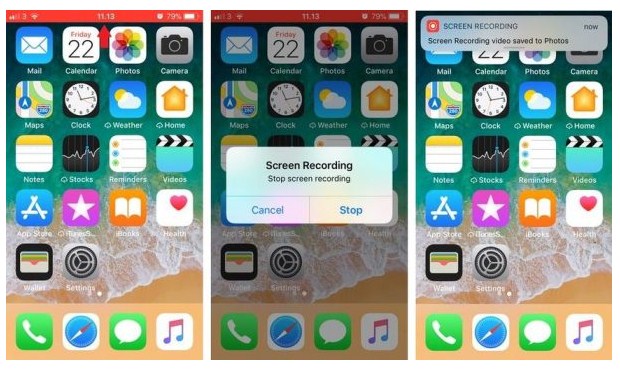 cara merekam layar iphone ios 11