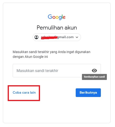 lupa password gmail dan nomor hp sudah tidak aktif