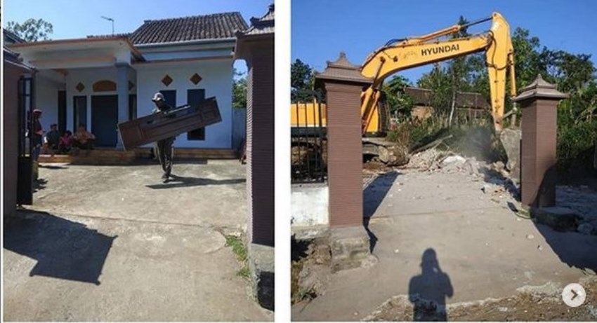 Kecewa Istri Selingkuh Pria di Malang Hancurkan Rumah yang Sudah Ia Bangun