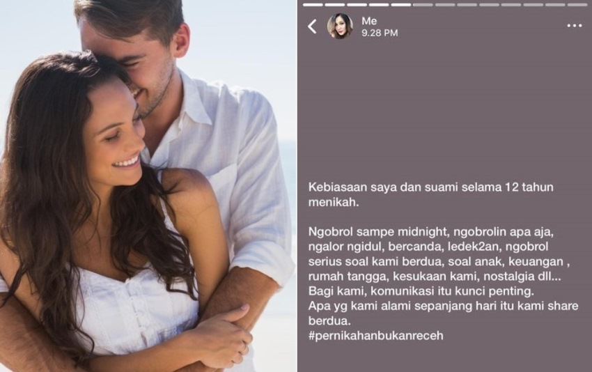 Tulis Status Pernikahan Bukan Receh Curhatan Wanita ini Ngena Banget