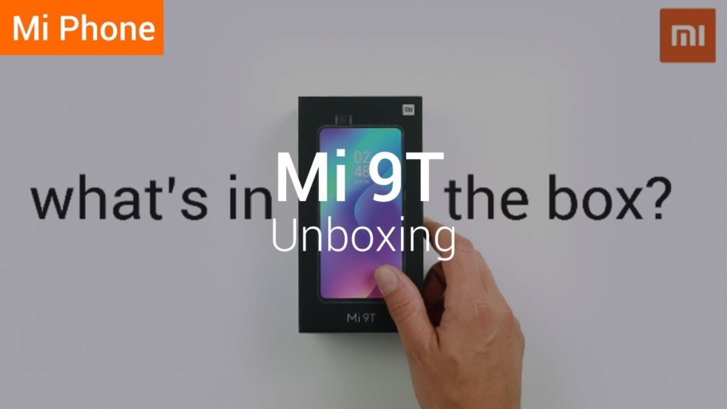 unboxing xiaomi mi 9t