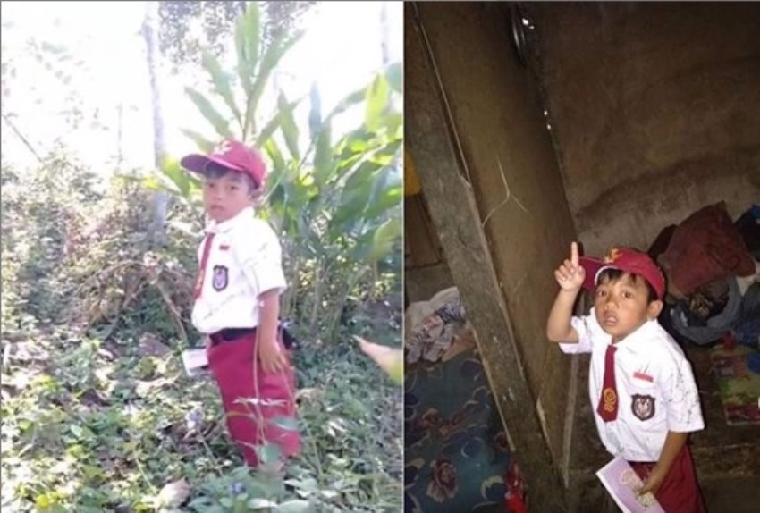 Berangkat Sekolah Pakai Baju Kotor dan Tanpa Alas Kaki Fakta Bocah 7 Tahun ini Memilukan