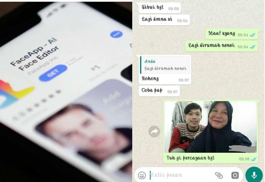 Berbekal Aplikasi FaceApp Cowok ini Berhasil Selingkuhi Pacarnya