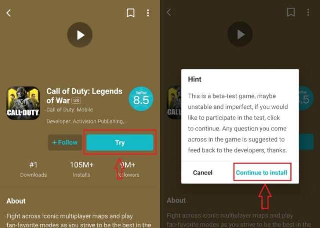 Cara install Call of Duty Mobile di Android