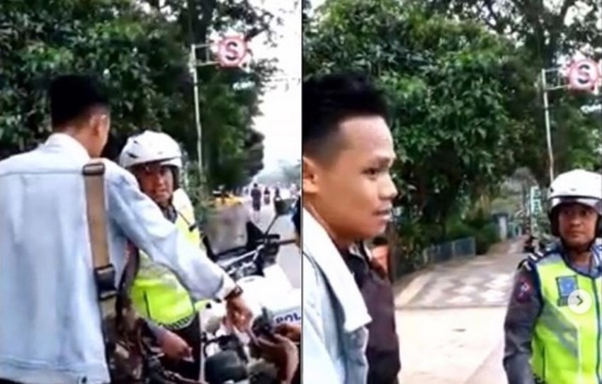 Ditilang karena Tak Pakai Helm, Pemuda di Pontianak ini Malah Teriak-Teriak Marahi Petugas Ditilang karena Tak Pakai Helm Pemuda di Pontianak ini Malah Teriak Teriak Marahi Petugas