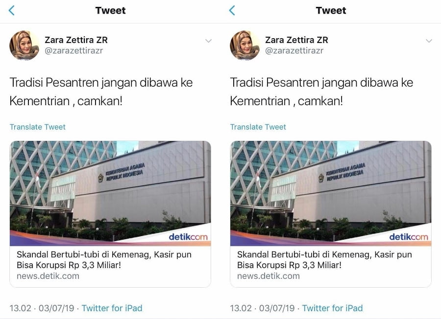 Geger Cuitan Kader Demokrat Zara Zettira Diduga Sebut Korupsi sebagai Tradisi Pesantren