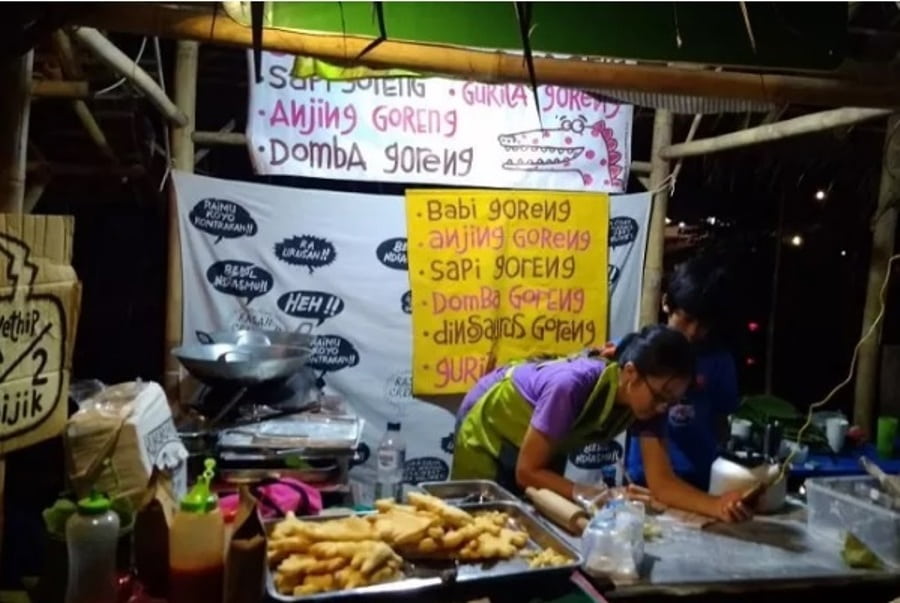 Jadi Menu Favorit Anak Muda Anjing dan Babi Goreng Laris Terjual di Festival Kebudayaan Yogyakarta