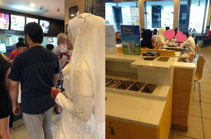 Kelaparan Usai Akad Aksi Pasangan Pengantin ini Jadi Sorotan