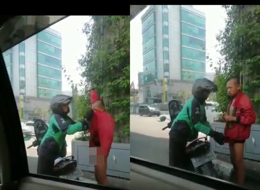 Lihat Seorang Remaja Pria Tak Memakai Baju di Jalan yang Dilakukan Driver Ojol ini Bikin Salut
