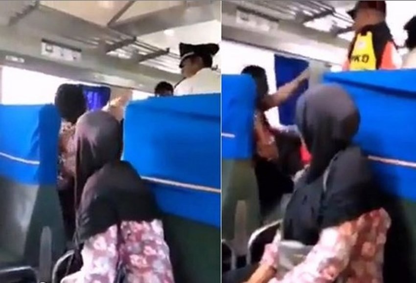 Teriak Teriak saat Pemeriksaan Tiket Aksi Wanita Penumpang Kereta ini Bikin Heboh Satu Gerbong