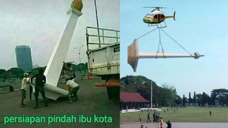 Kumpulan Meme Kocak Ibu Kota Pindah ke Kalimantan Pasti Bikin Kamu Auto Cekikikan