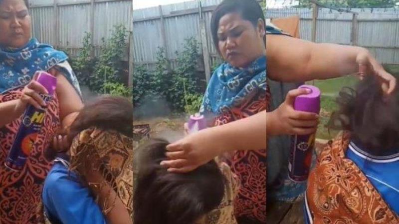 Lakukan Cara Tak Biasa Demi Hilangkan Kutu Rambut Anaknya Aksi Ibu ini Tuai Kritikan Warganet