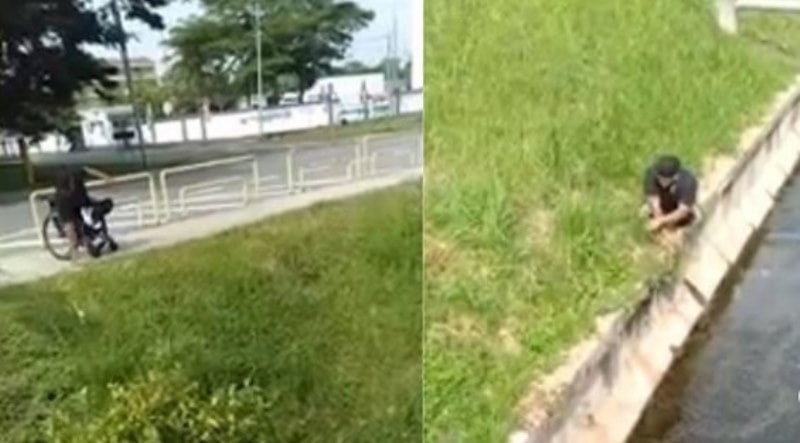 Pria Penyandang Disabilitas Rela Menantang Bahaya Demi Selamatkan Anak Kucing yang Terjebak