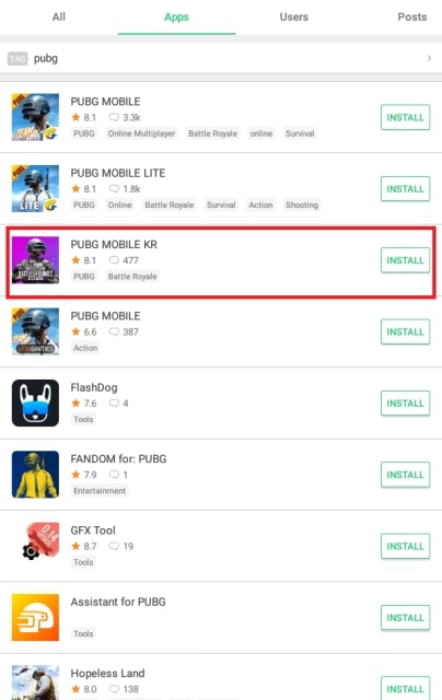 Cara download PUBG Korea