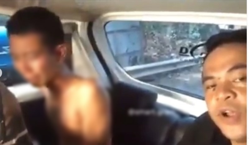 Sadis Dalam Melakukan Aksinya Dua Pemalak di Simpang Macan Lindungan Nangis Saat Ditangkap Polisi