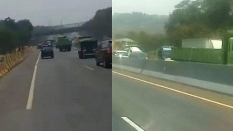 Video Detik detik Kecelakaan Beruntun Tol Cipularang Viral di Medsos Bikin Ngeri