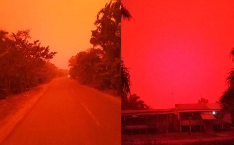 Video Langit Merah di Muaro Jambi Viral Begini Penjelesan Ilmiah dari BMKG