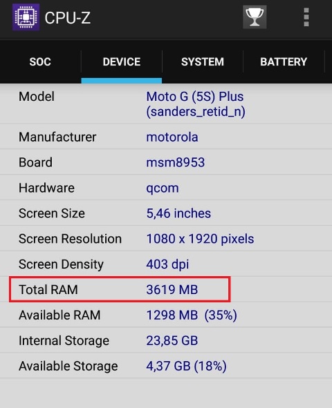 Cara cek RAM hp dengan aplikasi