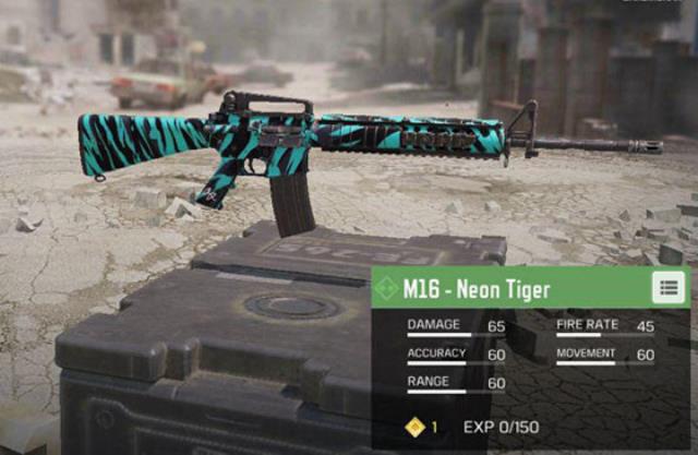 Cara mendapatkan senjata M16 Neon Tiger di Call of Duty Mobile