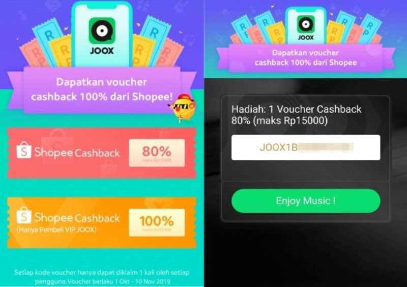 Cara mendapatkan voucher cashback 100 di Shopee