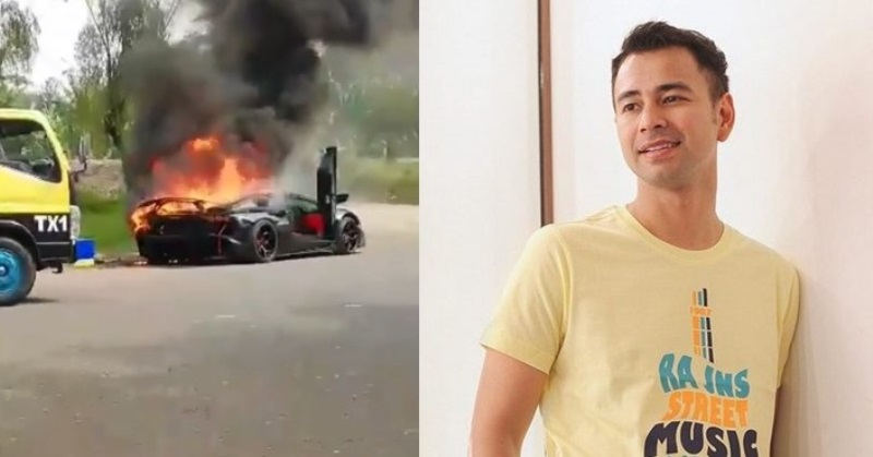 Ini Kata Raffi Ahmad Jelaskan Kronologi Mobil Lamborghini Miliknya Terbakar