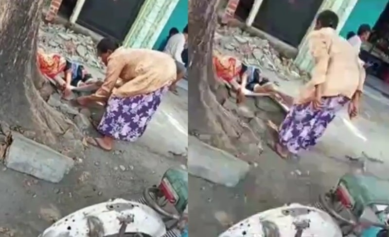 Kerap Ajak Cucu Saat Bekerja Perjuangan Seorang Nenek Buruh Cuci Piring ini Bikin Salut