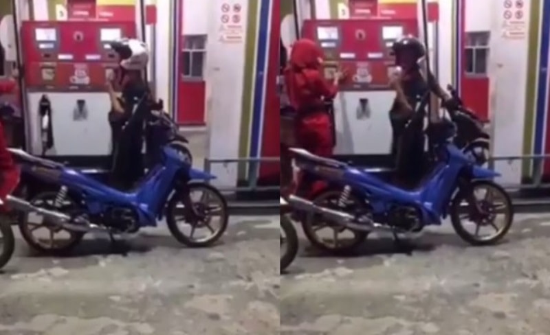 Lakukan Aksi Nyeleneh Saat Isi Bensin Pria Ini Suskes Bikin Netizen Ketawa Geli