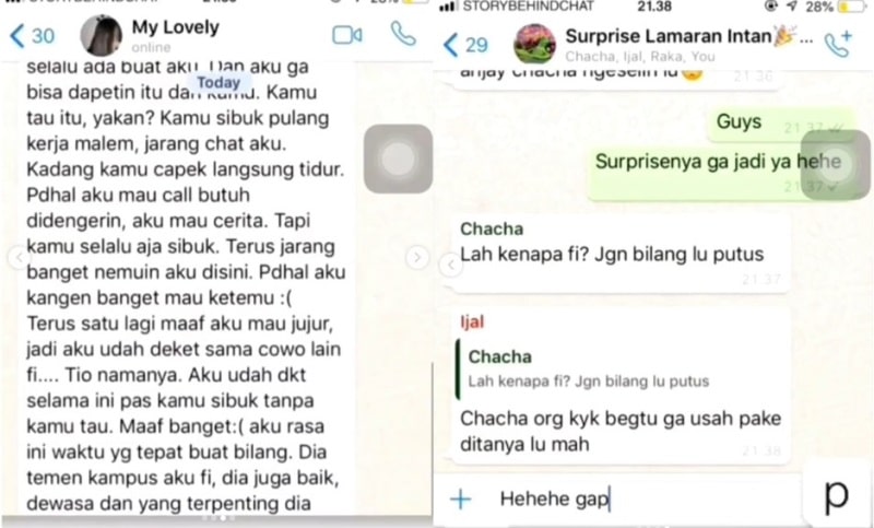 Pria kasih suprise lamaran berujung gagal