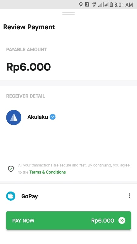 Review Payment Akulaku GOPAY