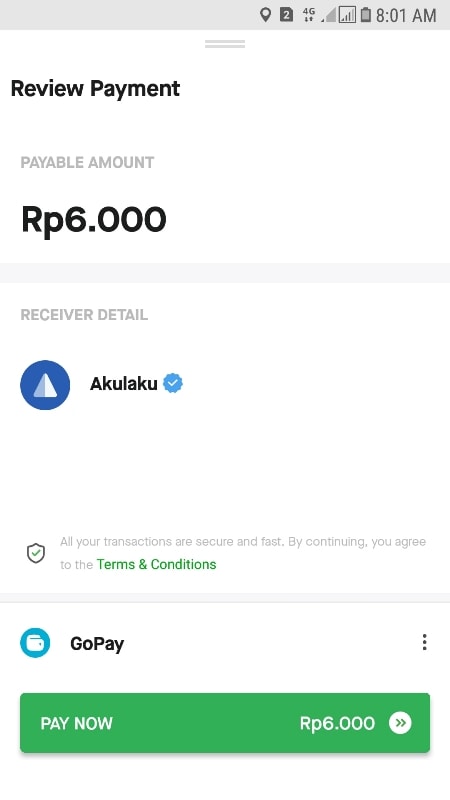 Lihat Pembayaran Akulaku GOPAY Lihat Pembayaran Akulaku GOPAY