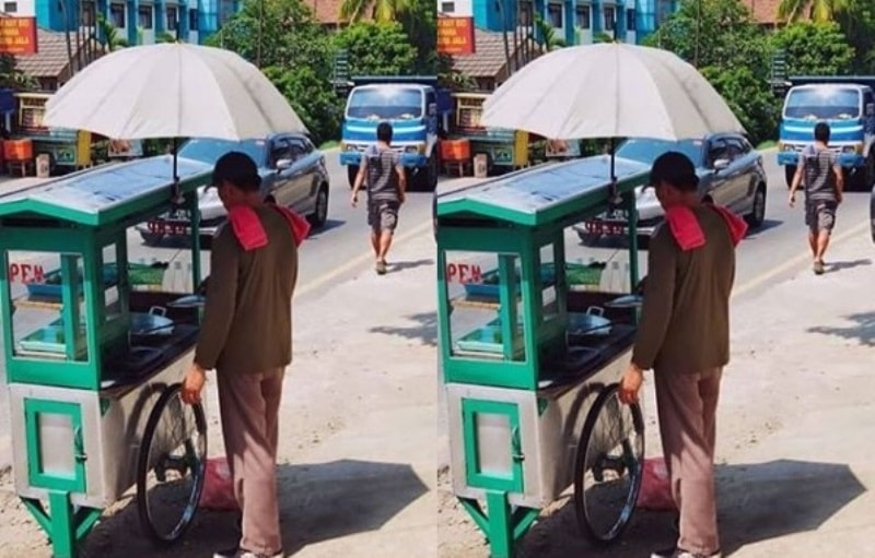 Gara-gara Pakai Beginian, Tukang Pempek ini Dikira Anggota Intel