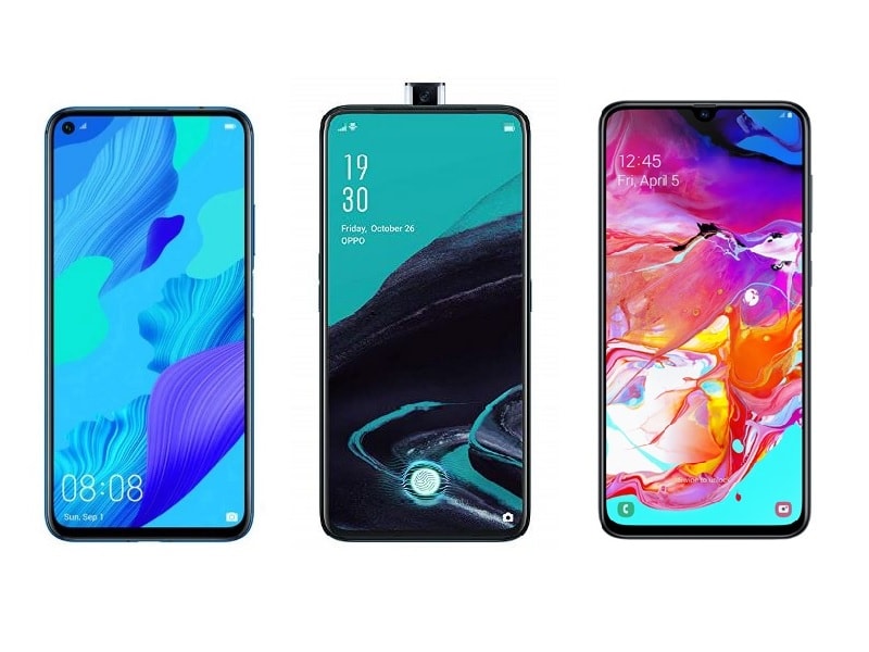 Huawei Nova 5T VS Oppo Reno VS Samsung Galaxy A70