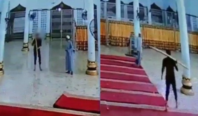 Jamaah Masjid di Aceh Panik Seorang Pria Bertongkat Ngamuk Sampai Rusak Barang