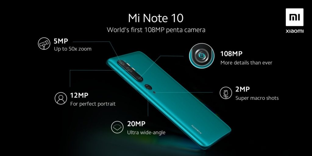 Spesifikasi Kamera Xiaomi Mi Note 10