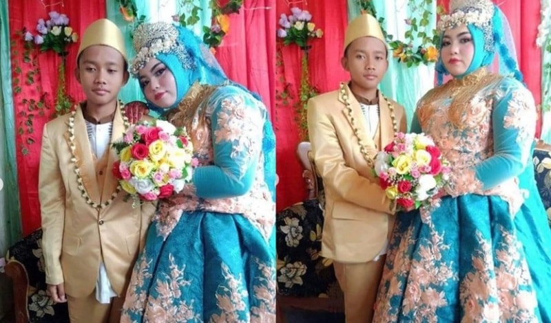Viral Pernikahan Beda Usia di Pamekasan Bocah 14 Tahun Nikahi Wanita Berusia 20 Tahun