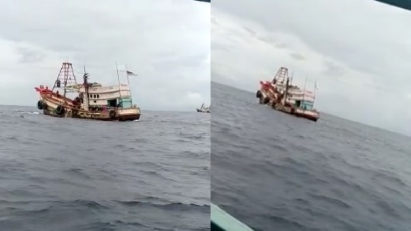 Beredar Video Puluhan Kapal Asing Diduga Mencuri Ikan di Perairan Natuna