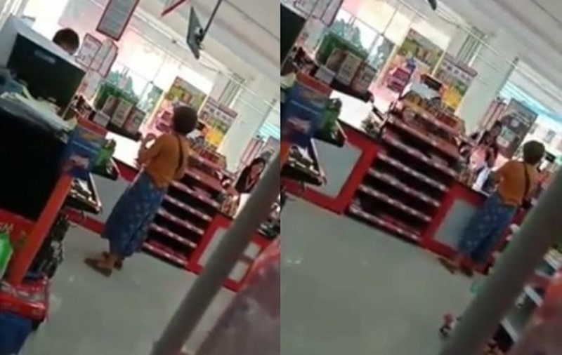 Diduga Tak Terima Disebut Oma oma Wanita Ini Emosi dan Marah marah ke Pegawai Minimarket
