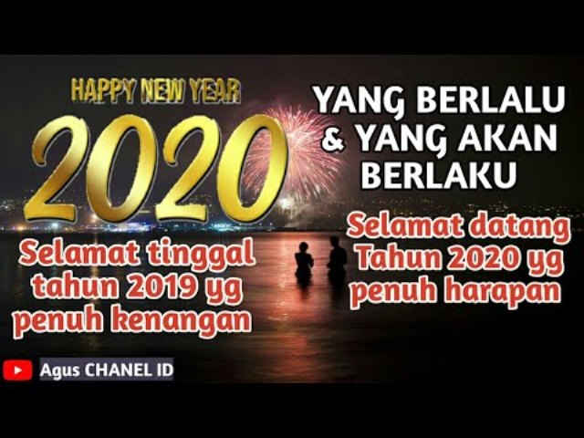 Gambar Kata Ucapan Selamat Tahun Baru 2020 Terbaru