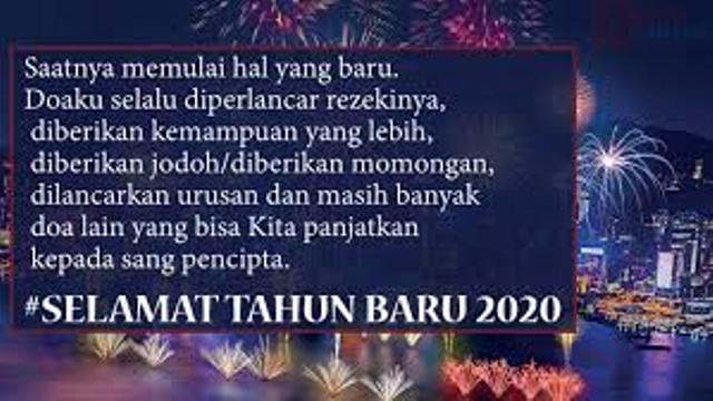 Kata Mutiara Ucapan Selamat Tahun Baru 2020