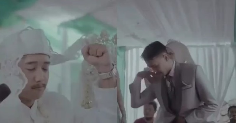 Kelakuan Kocak Pengantin Pria Saat Akad dan Joget Lincah di Resepsi Videonya Mendadak Viral