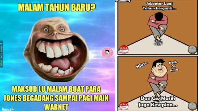 Meme Buat Para Jomblo di Tahun Baru